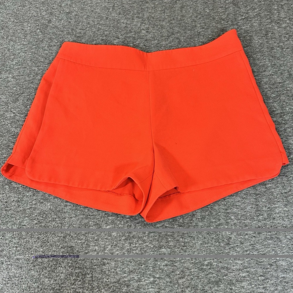 J.CREW Shorts Women's Size 6 Vibrant Orange Preppy Coquette Side Zipper